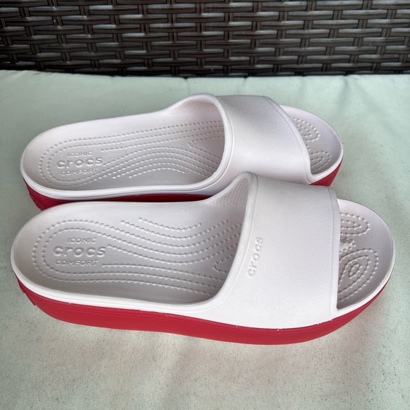 CROCS Women's Crocs crick and slides platform light pink - Picture 6 of 10